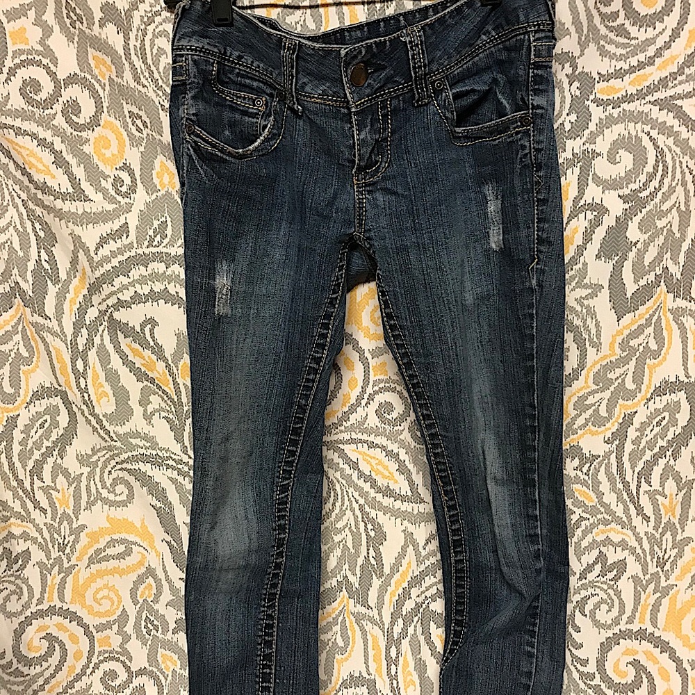 Women Red Camel Jeans